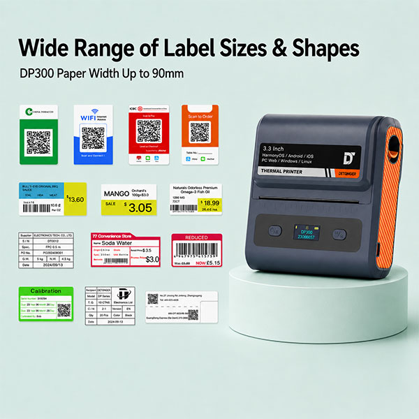 DP300 Series Portable Bluetooth Label Printer - Image 3