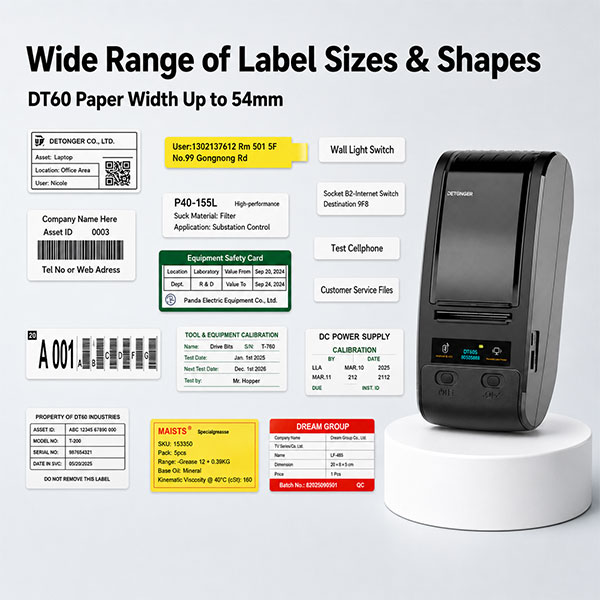 DT60 Series Portable Thermal Transfer Label Printer - Image 2
