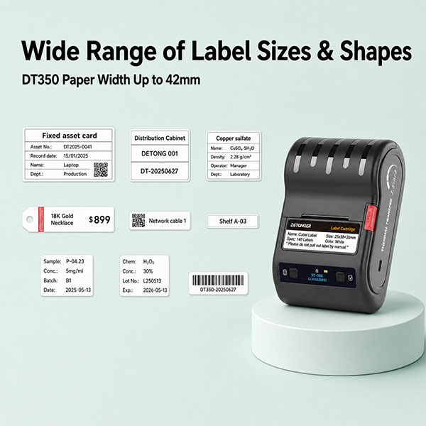 DT350 Series Portable Thermal Transfer Label Printer - Image 2