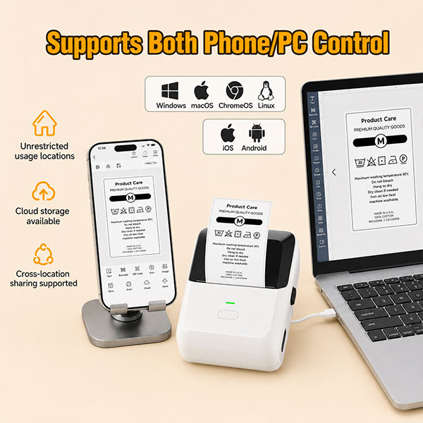 P2 Series Portable Bluetooth Label Printer - Image 4