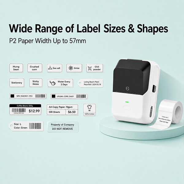P2 Series Portable Bluetooth Label Printer - Image 5