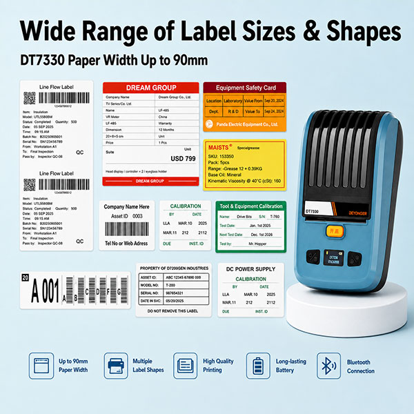DT7330 Portable Thermal Transfer Label Printer - Image 3